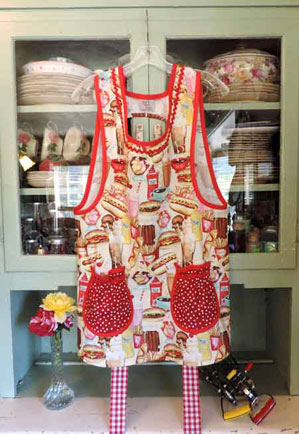 Grandma apron old fashioned cafe