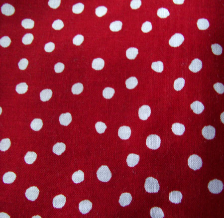 red Polka Dot close up