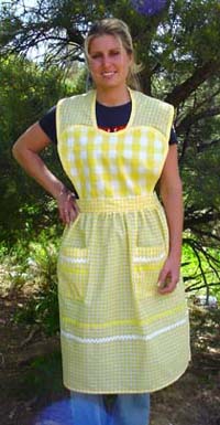 Yellow Heart Apron Click for more views